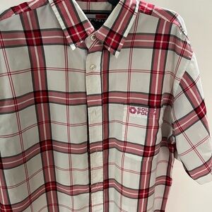 SouthPole red stripe shirt
